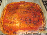 Фото приготовления рецепта: Палермитанская пицца "Сфинчене" - шаг №7