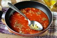 Фото приготовления рецепта: Макароны с фасолью в томатном соусе - шаг №6