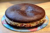 Фото приготовления рецепта: Торт "Битое стекло" с шоколадным бисквитом - шаг №17