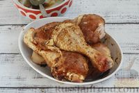 Фото приготовления рецепта: Курица, запечённая с картошкой, капустой и сладким перцем - шаг №4