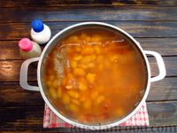 Фото приготовления рецепта: Тыквенный суп с фасолью - шаг №13