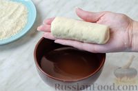 Фото приготовления рецепта: Сосиски в тесте на сметане, с кунжутом (в духовке) - шаг №15
