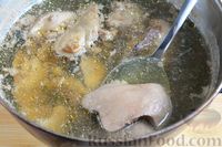 Фото приготовления рецепта: Блины, фаршированные куриной печенью (на сковороде) - шаг №4