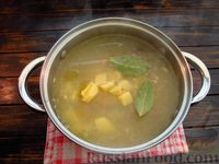 Фото приготовления рецепта: Горохово-грибной суп с горчицей - шаг №15