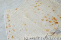 Фото приготовления рецепта: Лазанья из лаваша с курицей, грибами и соусом бешамель - шаг №15
