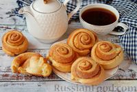 Фото к рецепту: Булочки-витушки с сахаром и корицей, из "рублёвского" теста