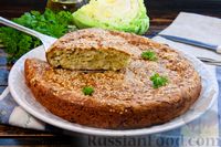 Фото к рецепту: Пирог с молодой капустой и зеленью