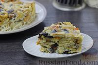 Фото приготовления рецепта: Торт из печенья, с сухофруктами и орехами (без выпечки) - шаг №9