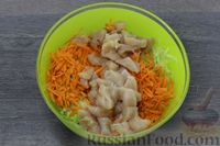 Фото приготовления рецепта: Суфле из куриного филе с кабачком, морковью и укропом - шаг №5