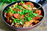 Фото приготовления рецепта: Куриные крылья с овощами и соусом терияки (на сковороде) - шаг №13