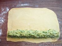 Фото приготовления рецепта: Бездрожжевые пирожки с картошкой и зеленью (в духовке) - шаг №15