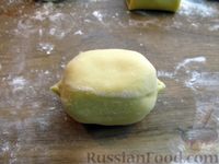 Фото приготовления рецепта: Бездрожжевые пирожки с картошкой и зеленью (в духовке) - шаг №18