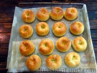 Фото приготовления рецепта: Бездрожжевые пирожки с картошкой и зеленью (в духовке) - шаг №24