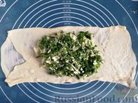 Фото приготовления рецепта: Гёзлеме со шпинатом и сыром - шаг №11