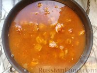 Фото приготовления рецепта: Булгур с мясом и фасолью в томатном соусе - шаг №6