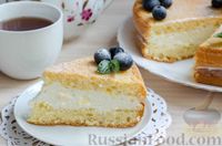 Фото к рецепту: Бисквитный пирог с кремом из творожного сыра, сметаны и сгущёнки
