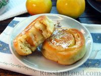 Фото приготовления рецепта: Жареные плюшки с яблоками - шаг №20