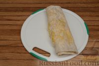 Фото приготовления рецепта: Конвертики из лаваша, с творогом и сыром - шаг №7