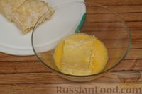 Фото приготовления рецепта: Конвертики из лаваша, с творогом и сыром - шаг №10