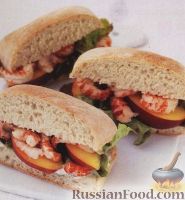 Фото к рецепту: Сэндвичи с вареными раками