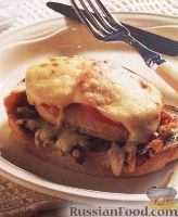 Фото к рецепту: Бутерброд с куриным филе (сальтимбокка)
