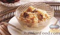 Фото к рецепту: Рисовый пудинг с сушеными вишнями