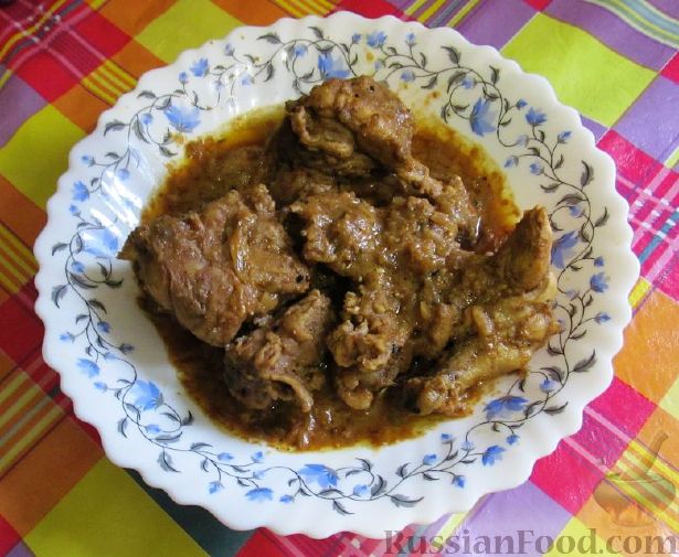 Рецепт Мясо со специями Ачар гошт (Achar Gosht)