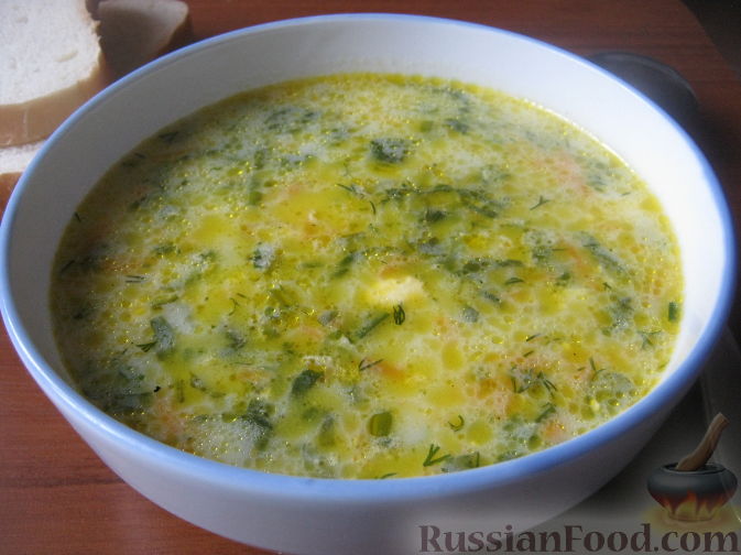 Сырный суп с плавленым сыром — рецепт приготовления
