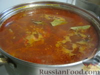 Фото приготовления рецепта: Украинский постный борщ - шаг №21