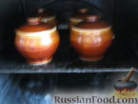 Фото приготовления рецепта: Куриное жаркое с грибами в горшочках - шаг №11