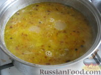 Фото приготовления рецепта: Гороховый суп со свиными ребрышками - шаг №7
