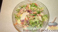 Фото приготовления рецепта: Теплый салат с курицей - шаг №5