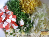 Фото приготовления рецепта: Салат "Весенний" со шпинатом - шаг №7