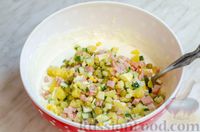 Фото приготовления рецепта: Творожный террин с ветчиной, овощами и яйцами - шаг №13