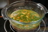 Фото приготовления рецепта: Грибной суп с галушками - шаг №18