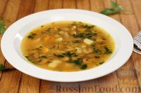 Фото приготовления рецепта: Грибной суп с галушками - шаг №19