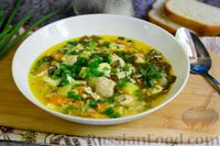 Фото к рецепту: Щавелевый суп с фрикадельками и яйцами