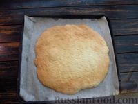 Фото приготовления рецепта: Медовый торт "Мамуся" с манным масляно-заварным кремом - шаг №11
