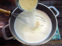 Фото приготовления рецепта: Медовый торт "Мамуся" с манным масляно-заварным кремом - шаг №12
