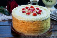 Фото приготовления рецепта: Медовый торт "Мамуся" с манным масляно-заварным кремом - шаг №20