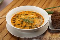 Фото приготовления рецепта: Сливочный суп с сосисками и манными клёцками - шаг №21