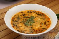 Фото приготовления рецепта: Сливочный суп с сосисками и манными клёцками - шаг №20