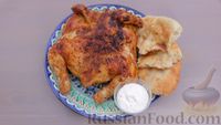 Фото приготовления рецепта: Шашлык из целой курицы (плюс несложный чесночный соус) - шаг №7