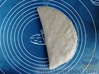 Фото приготовления рецепта: Чебуреки с сыром фета и зеленью, или Кутабы (на сковороде) - шаг №17