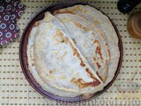Фото приготовления рецепта: Чебуреки с сыром фета и зеленью, или Кутабы (на сковороде) - шаг №19