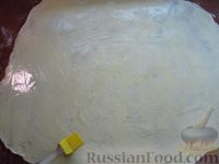 Фото приготовления рецепта: Катлама фатыр (слоёная лепёшка) в духовке - шаг №12