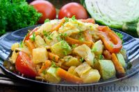 Фото приготовления рецепта: Овощное рагу с кабачками, картошкой и капустой - шаг №19
