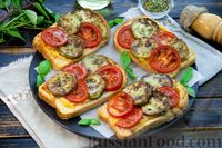 Фото приготовления рецепта: Горячие бутерброды с кабачками, помидорами и сыром (в духовке) - шаг №15