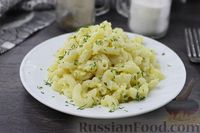 Фото к рецепту: Макароны с сыром сулугуни и яйцами