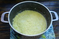 Фото приготовления рецепта: Сладкие оладьи из пшённой каши на молоке - шаг №6